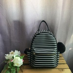 Mini stripped backpack